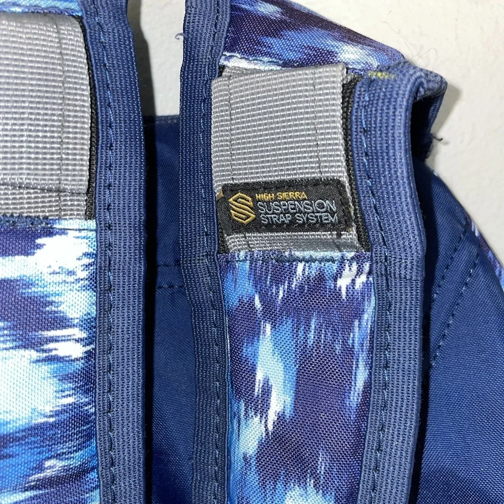 High Sierra Backpack Suspension Strap System Blue‎ School Camping Hiking